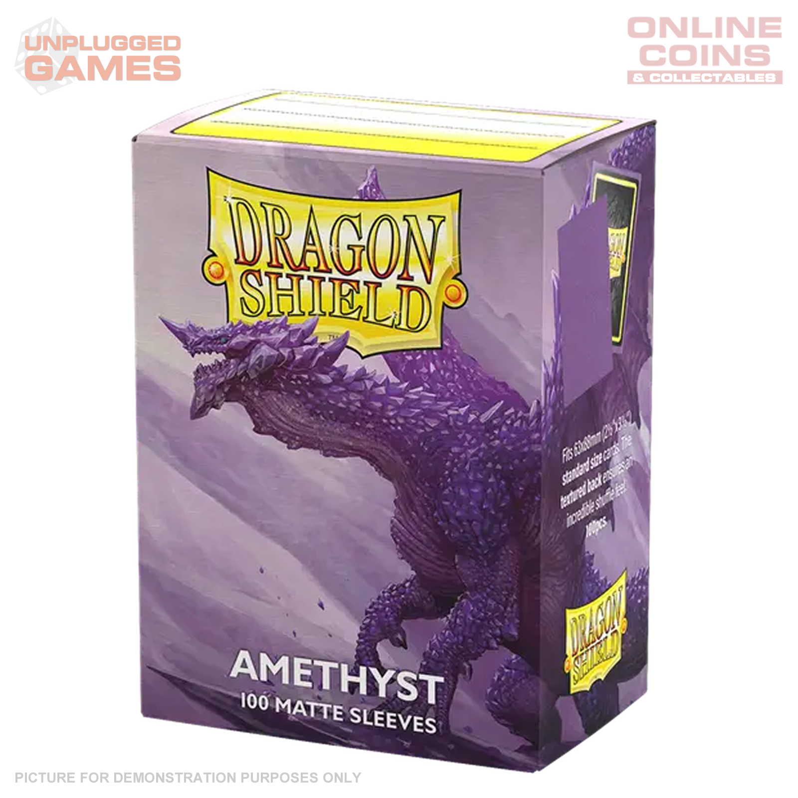 Dragon Shield 100 Standard Size Card Sleeves - Matte Amethyst